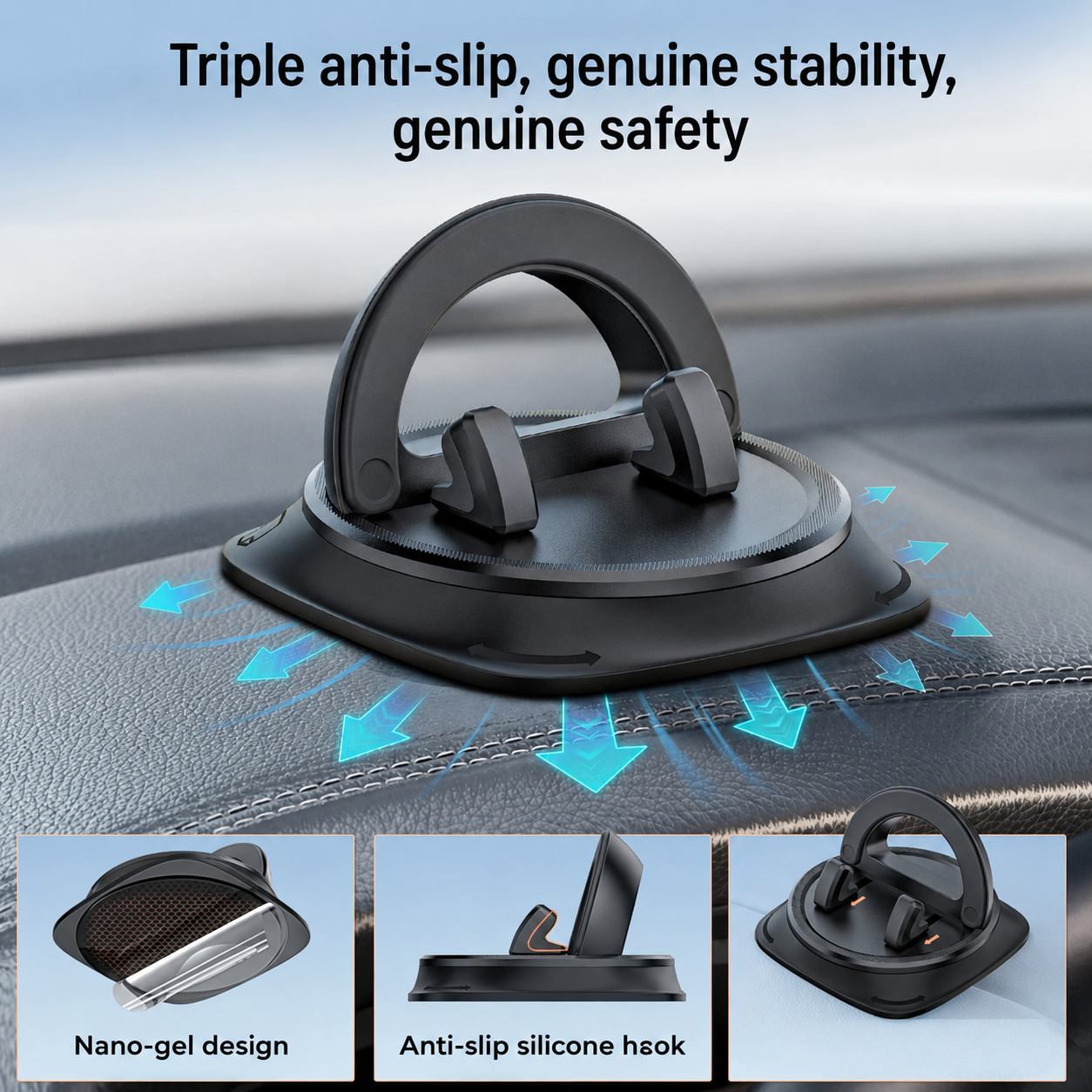 360° Car Logo Phone Holder