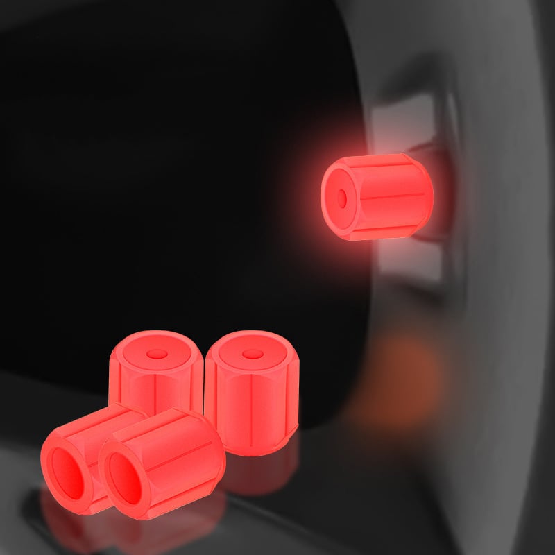 Illuminated Valve Caps for Night-Time Drivers