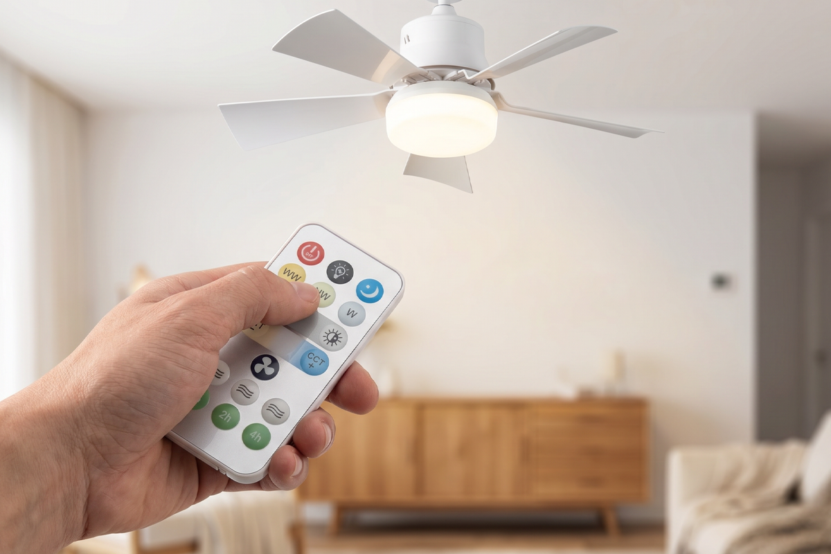 2-in-1 Ceiling Fan with Remote Control