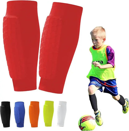 ProShield – Football Shin Guards with Compression Sleeves and Honeycomb Protection for Safer, Smoother Play