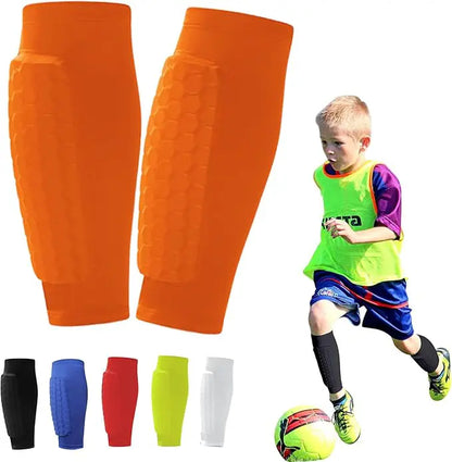 ProShield – Football Shin Guards with Compression Sleeves and Honeycomb Protection for Safer, Smoother Play