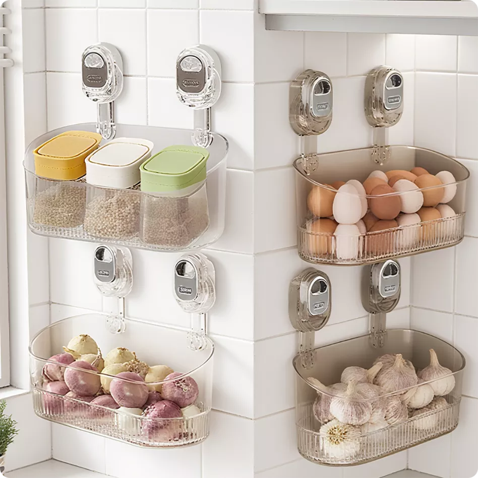 Storage Rack with Suction Cup