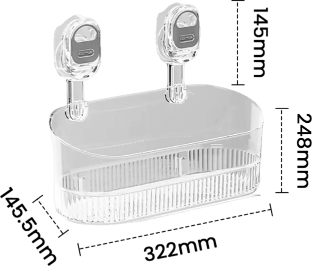 Storage Rack with Suction Cup