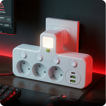 Multi-Port EU Socket Adapter