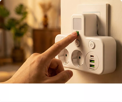 Multi-Port EU Socket Adapter