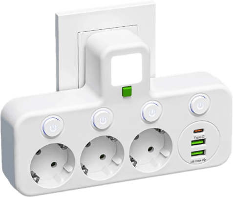 Multi-Port EU Socket Adapter