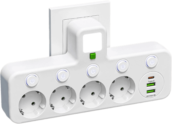 Multi-Port EU Socket Adapter