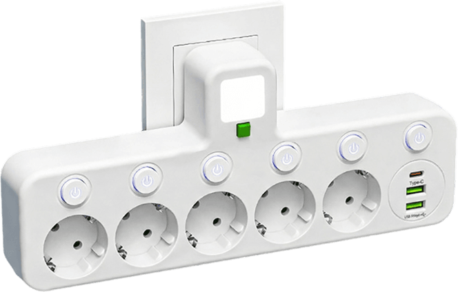 Multi-Port EU Socket Adapter