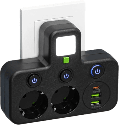 Multi-Port EU Socket Adapter