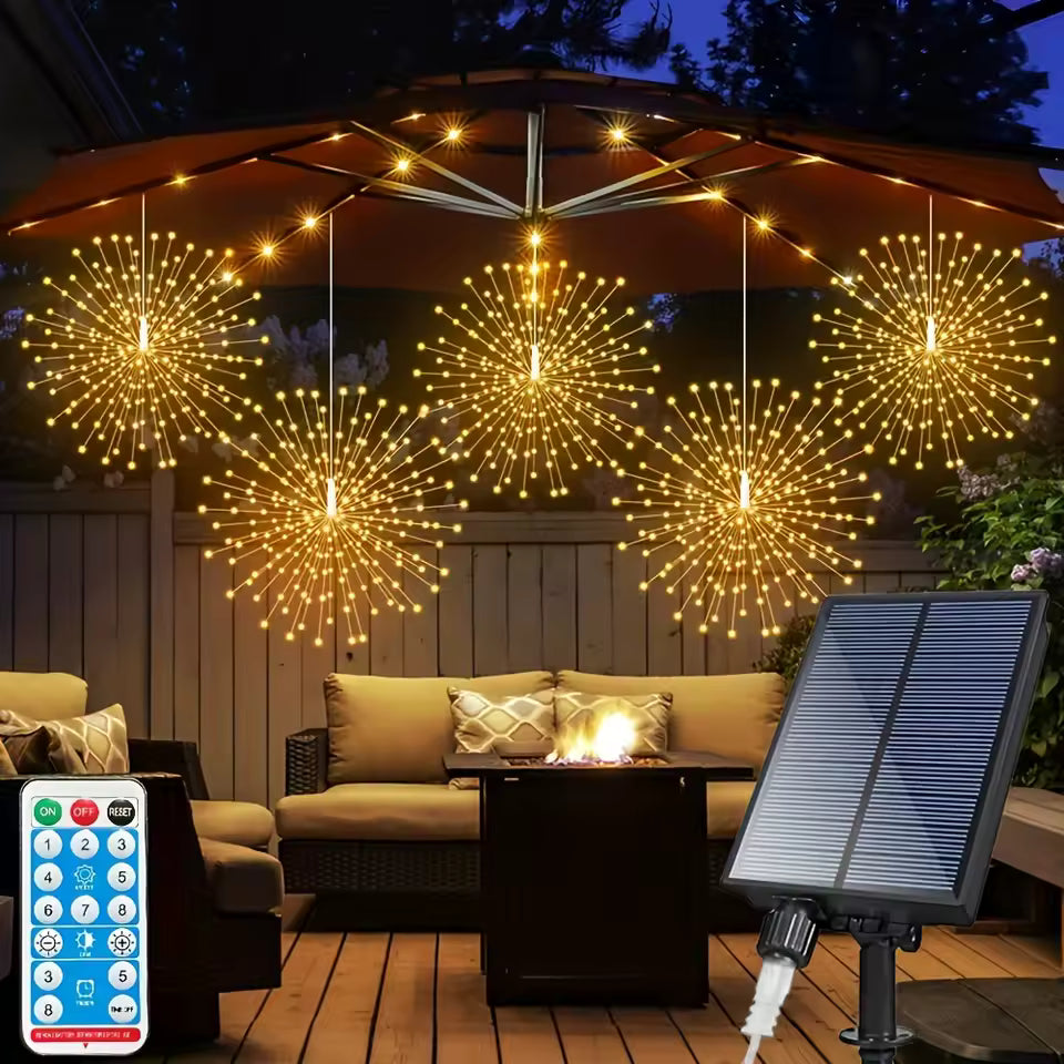 Solar Firework Glow – Magical Solar-Powered Light Orbs for Patios and Gardens