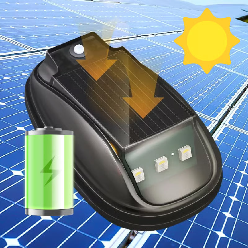 Solar-Powered RGB Car Roof Lights