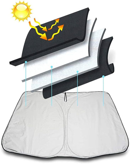 Foldable Car Sunshade with Car Logo