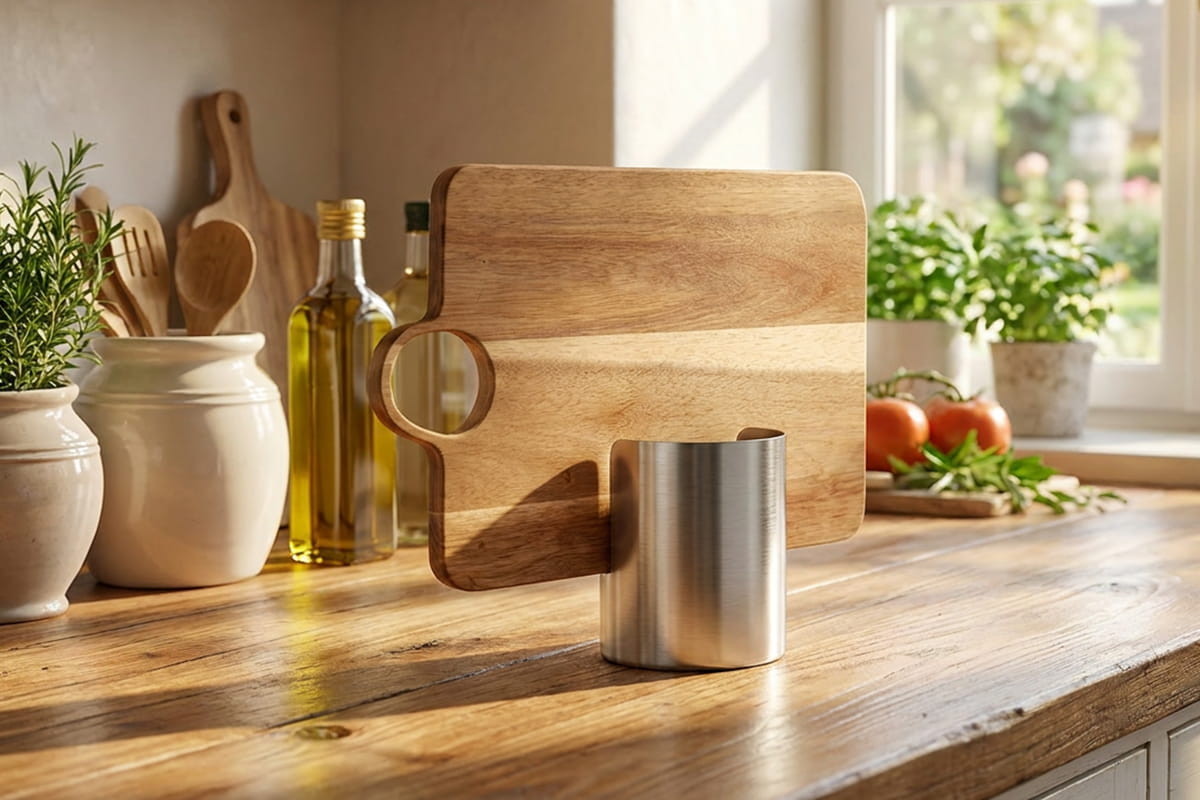 Multifunctional Stainless Steel Utensil Rack