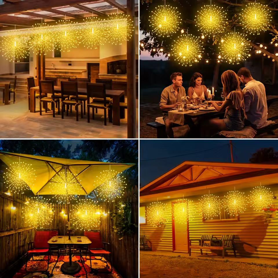 Solar Firework Glow – Magical Solar-Powered Light Orbs for Patios and Gardens