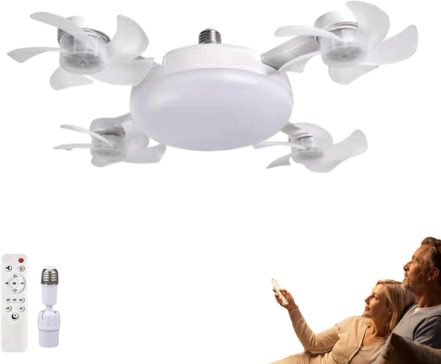 BreezeFlow – Ceiling Fan with LED Lighting and Remote Control