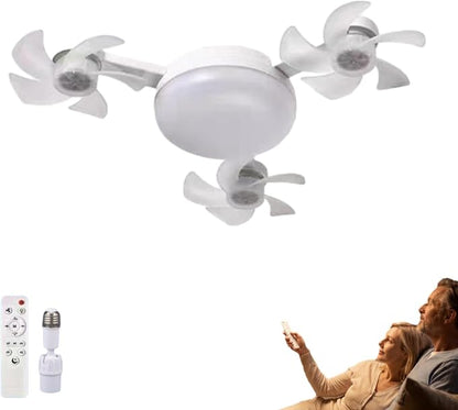 BreezeFlow – Ceiling Fan with LED Lighting and Remote Control