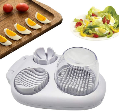 3-in-1 Egg Slicer – Cutting vegetables, fruit and eggs has never been so easy