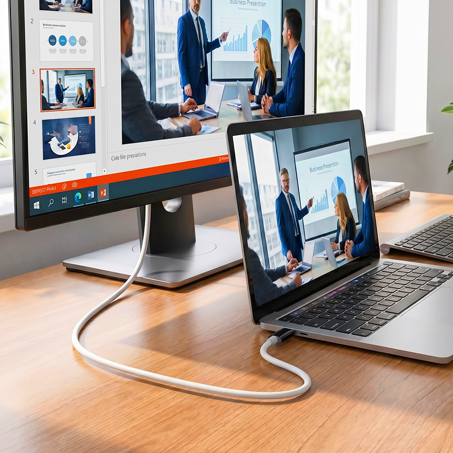 USB-C to HDMI Adapter Cable – Stream, Play, and Charge at the Same Time – For Switch, Mobile, and Tablet