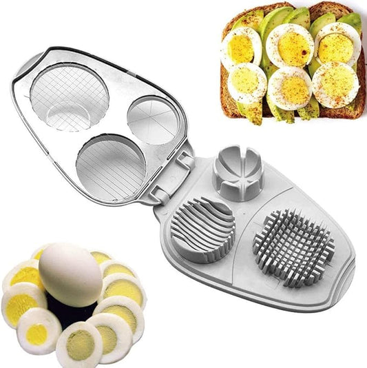 3-in-1 Egg Slicer – Cutting vegetables, fruit and eggs has never been so easy