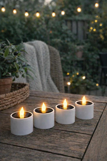 Solar Tealight Set (4 Pieces)