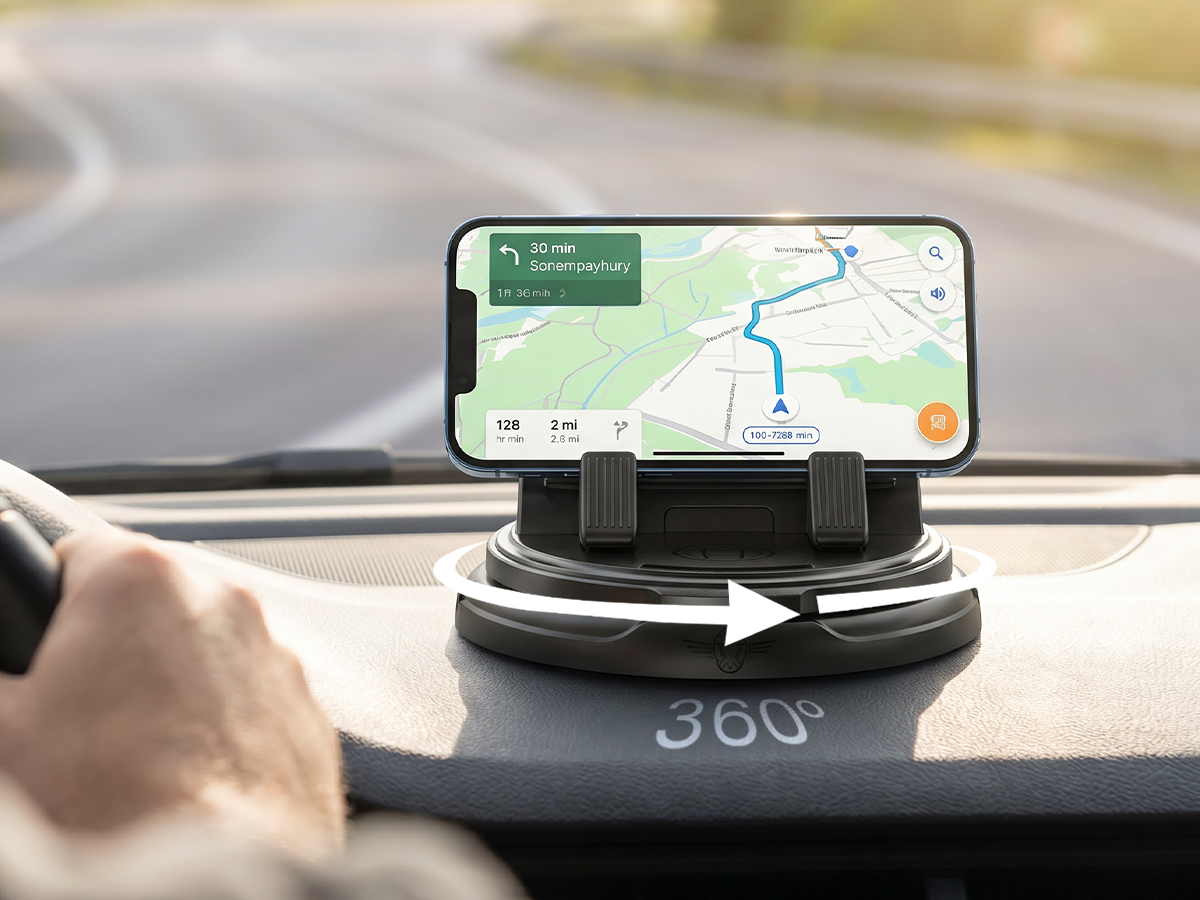 Rotating Dashboard Phone Holder