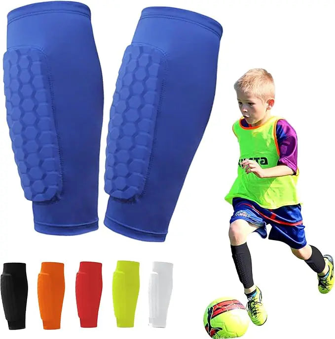 ProShield – Football Shin Guards with Compression Sleeves and Honeycomb Protection for Safer, Smoother Play