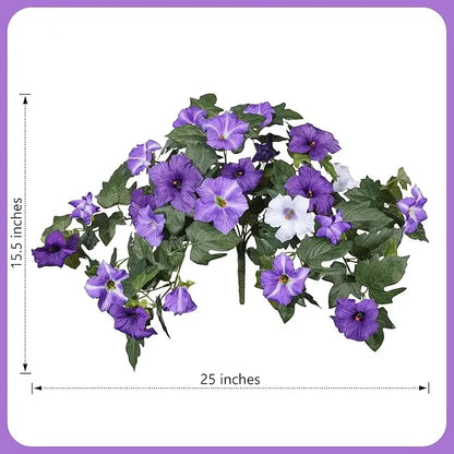 Artificial Petunias (2 Pieces) – For Indoor & Outdoor Use