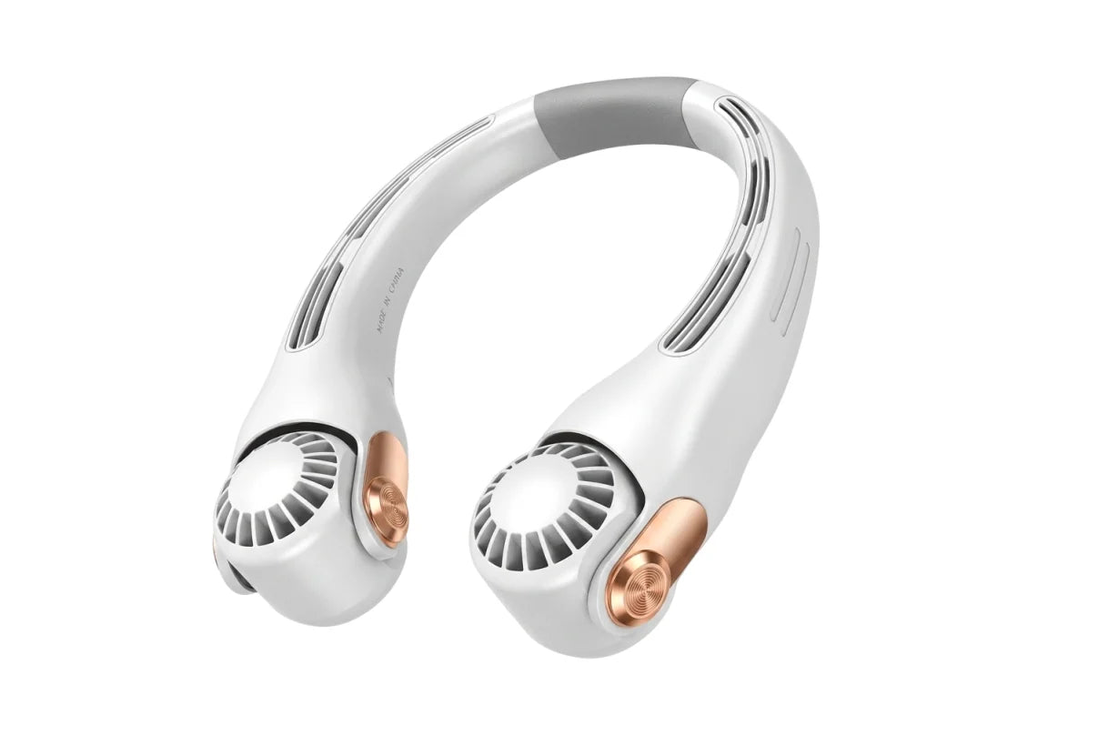 Portable Neck Fan - Instant Cooling in 3 Seconds, 360° Rotating Head, 3 Speeds