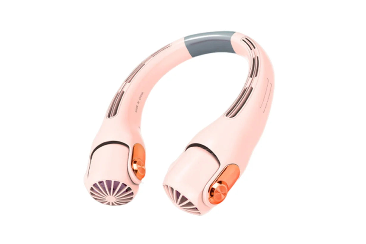 Portable Neck Fan - Instant Cooling in 3 Seconds, 360° Rotating Head, 3 Speeds