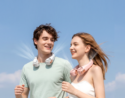 Portable Neck Fan - Instant Cooling in 3 Seconds, 360° Rotating Head, 3 Speeds