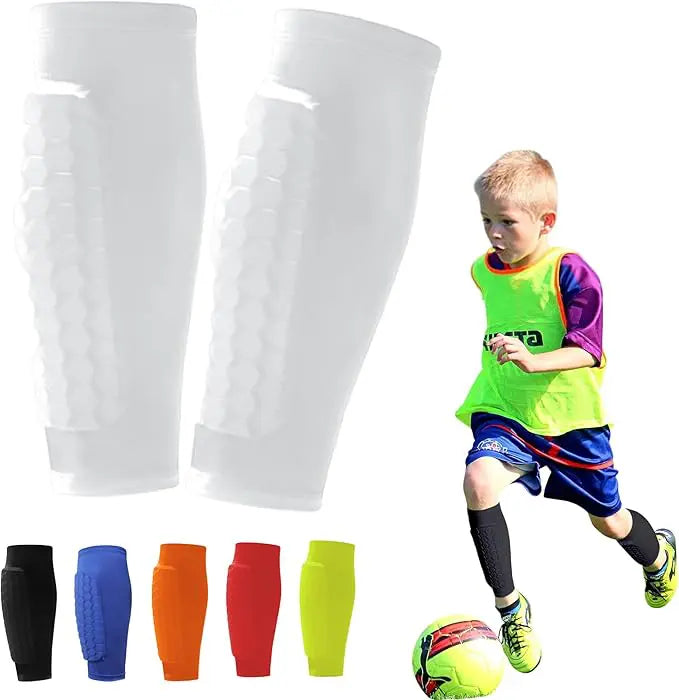 ProShield – Football Shin Guards with Compression Sleeves and Honeycomb Protection for Safer, Smoother Play