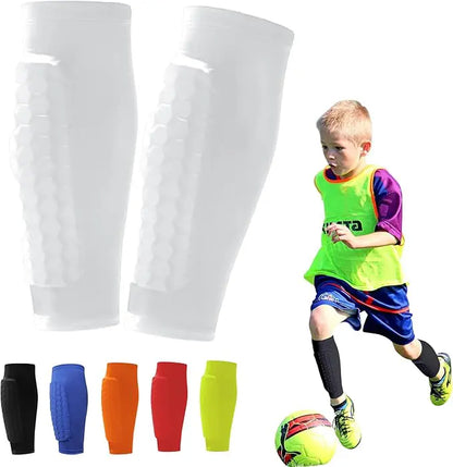 ProShield – Football Shin Guards with Compression Sleeves and Honeycomb Protection for Safer, Smoother Play