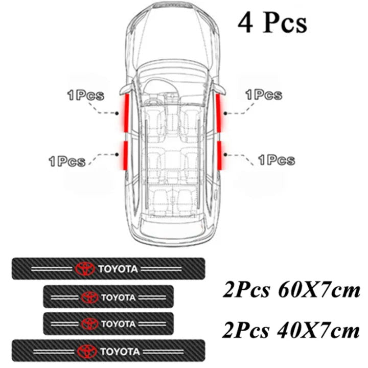 Car Logo Door Sill Stickers