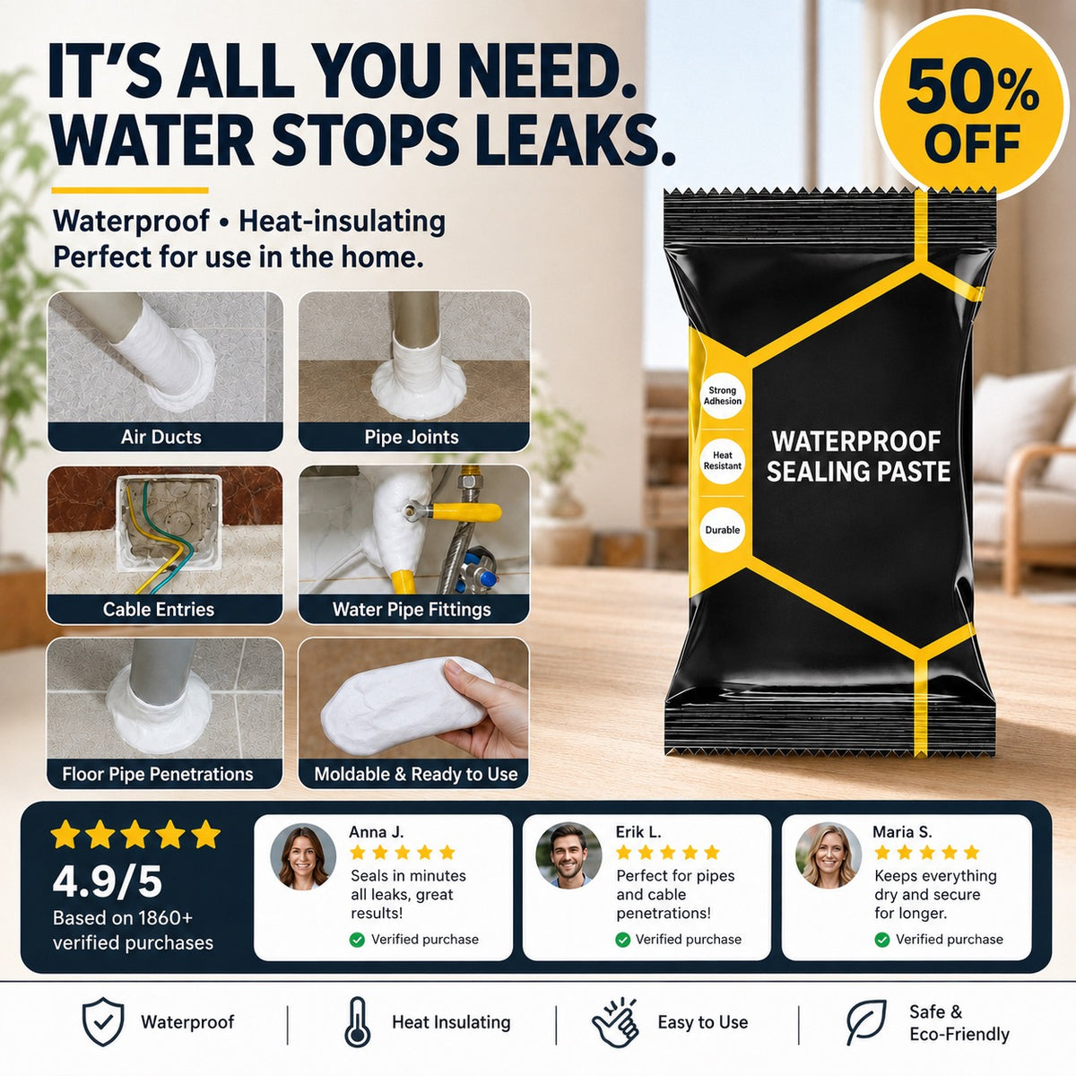 Waterproof Sealant – Flexible, Weather-Resistant and Easy to Apply