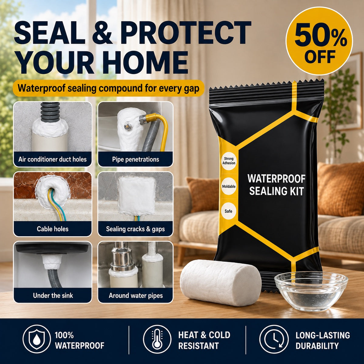 Waterproof Sealant – Flexible, Weather-Resistant and Easy to Apply