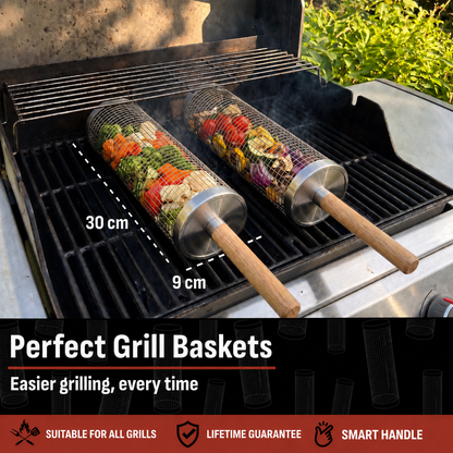 Rolling Grill Basket