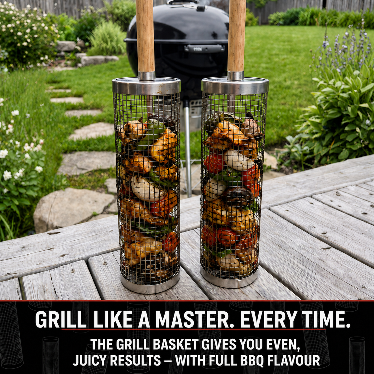 Rolling Grill Basket