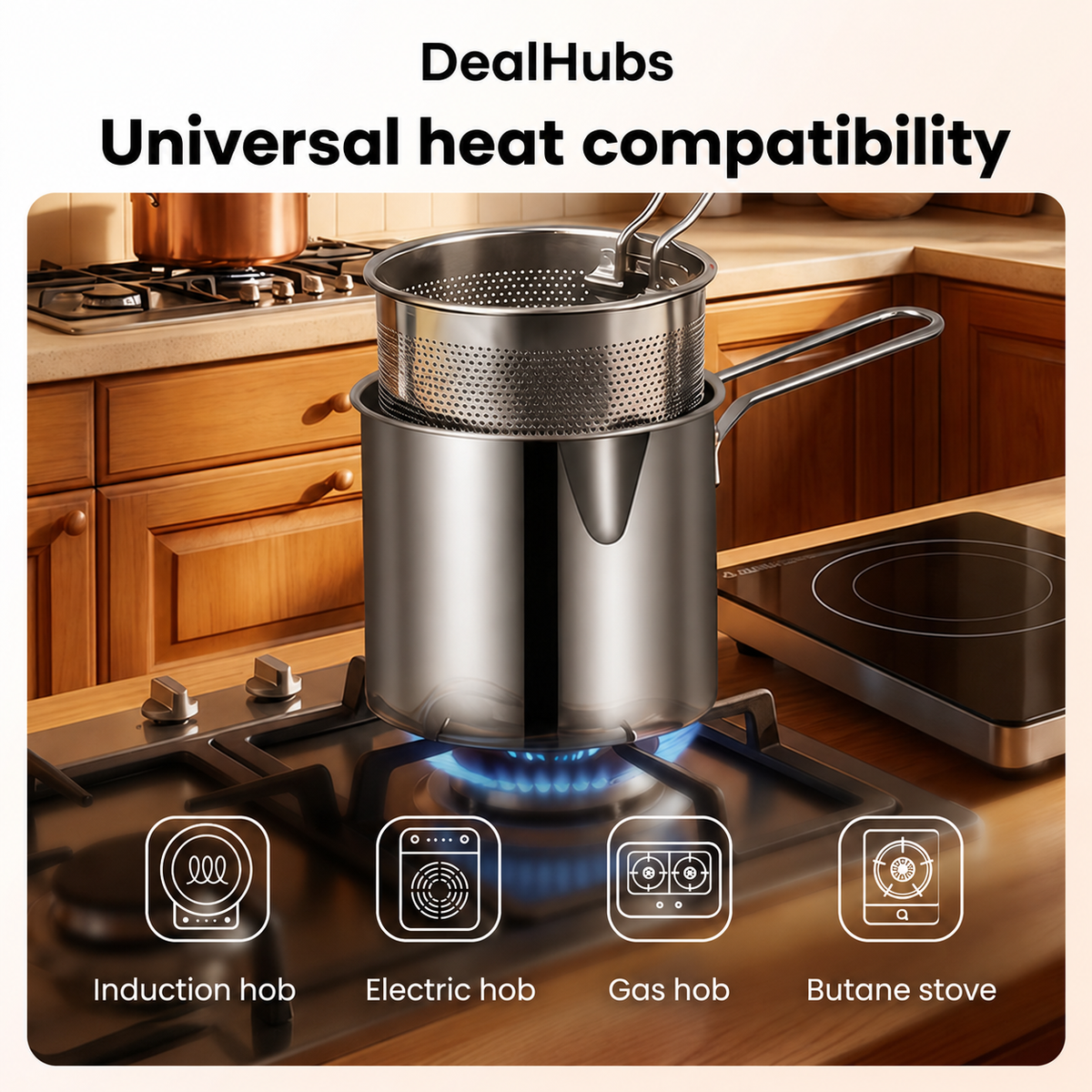 Multifunctional Frying Pan – Fry, roast, cook and stew in one pan