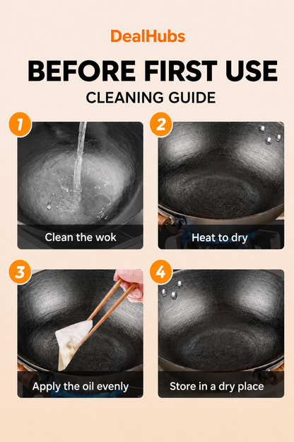 Uncoated Cast Iron Pan – no chemicals, no peeling coating
