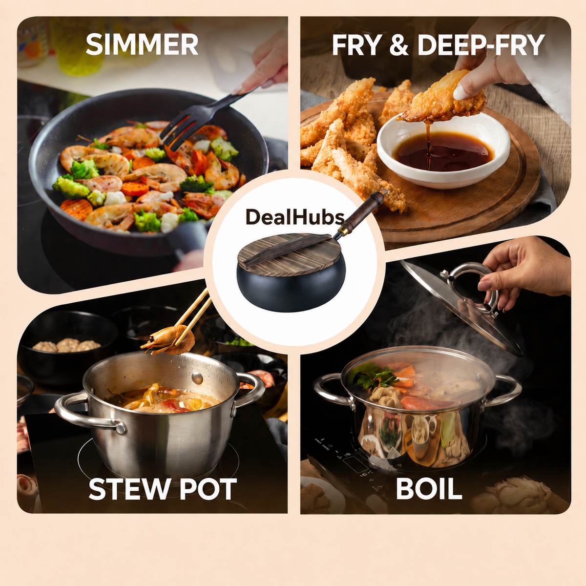 Uncoated Cast Iron Pan – no chemicals, no peeling coating