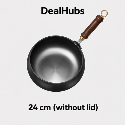 Uncoated Cast Iron Pan – no chemicals, no peeling coating