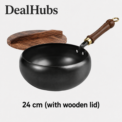 Uncoated Cast Iron Pan – no chemicals, no peeling coating