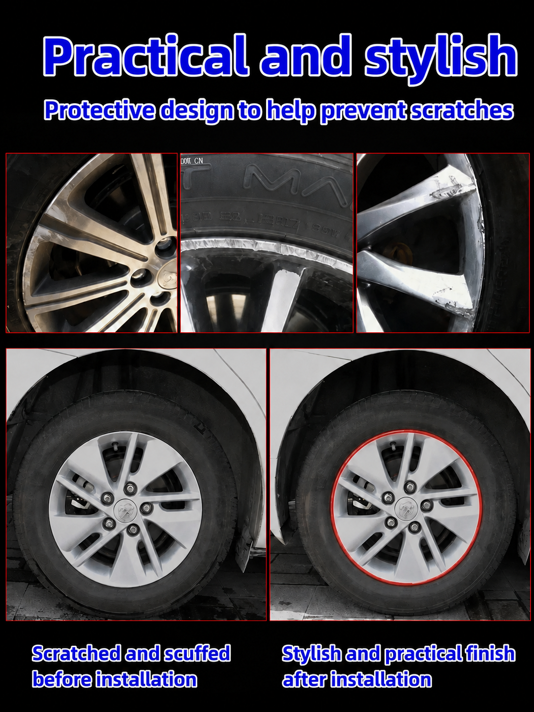 Alloy Wheel Rim Protector Strip