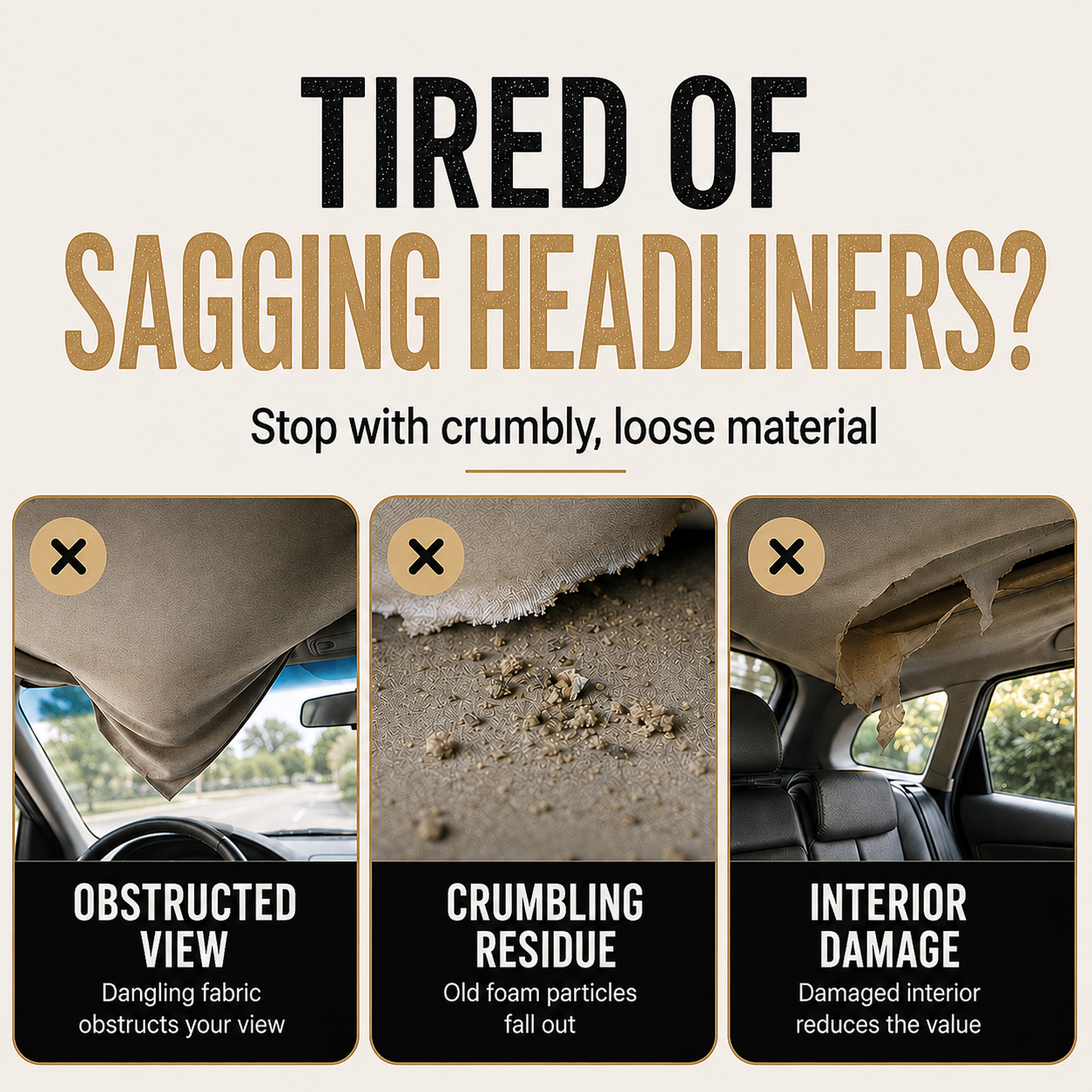 Car Headliner Repair Adhesive – Strong Bonding for Quick Interior Repairs
