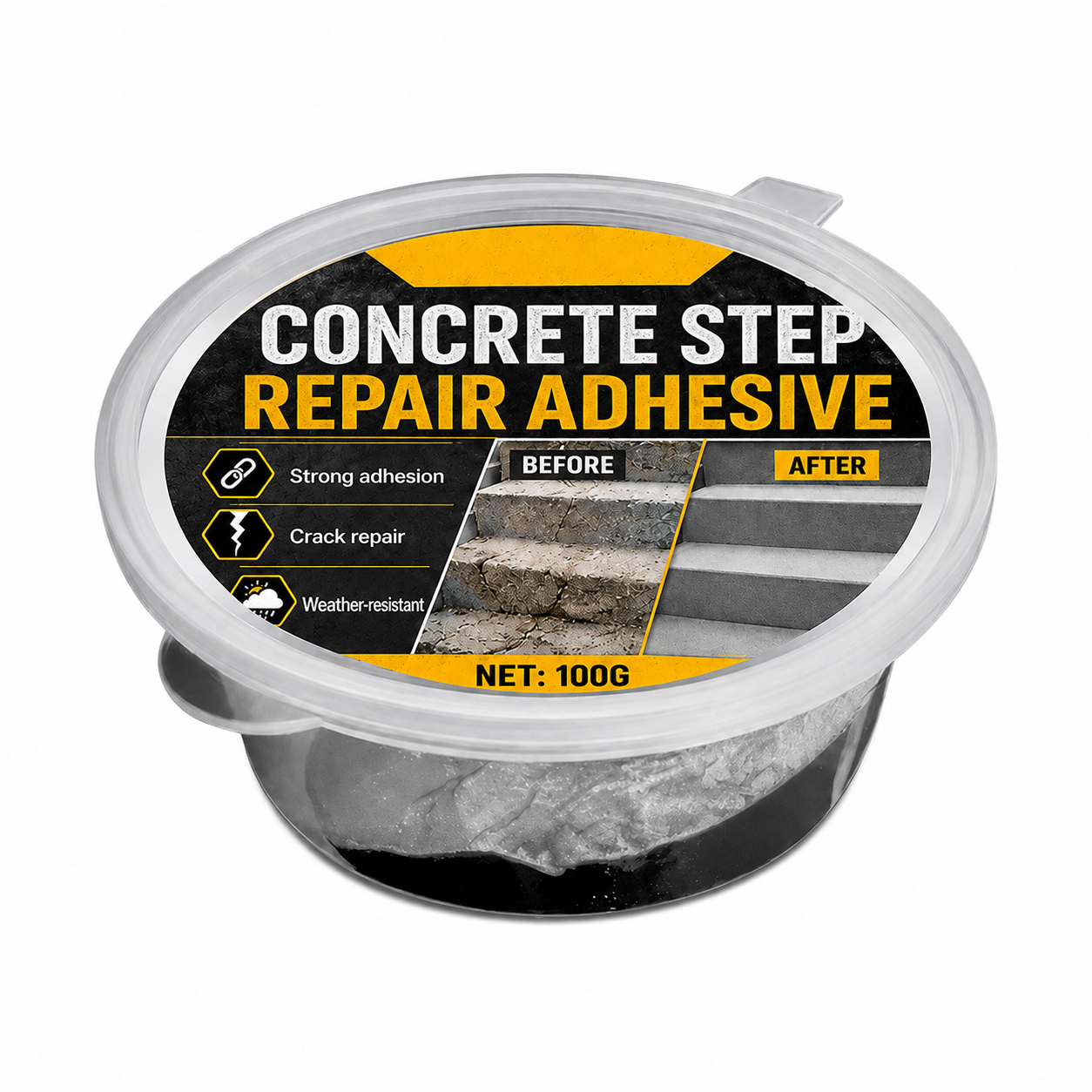 Concrete Adhesive for Step Repair – Perfect for Steps, Driveways and Terraces
