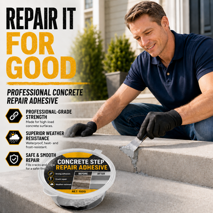 Concrete Adhesive for Step Repair – Perfect for Steps, Driveways and Terraces
