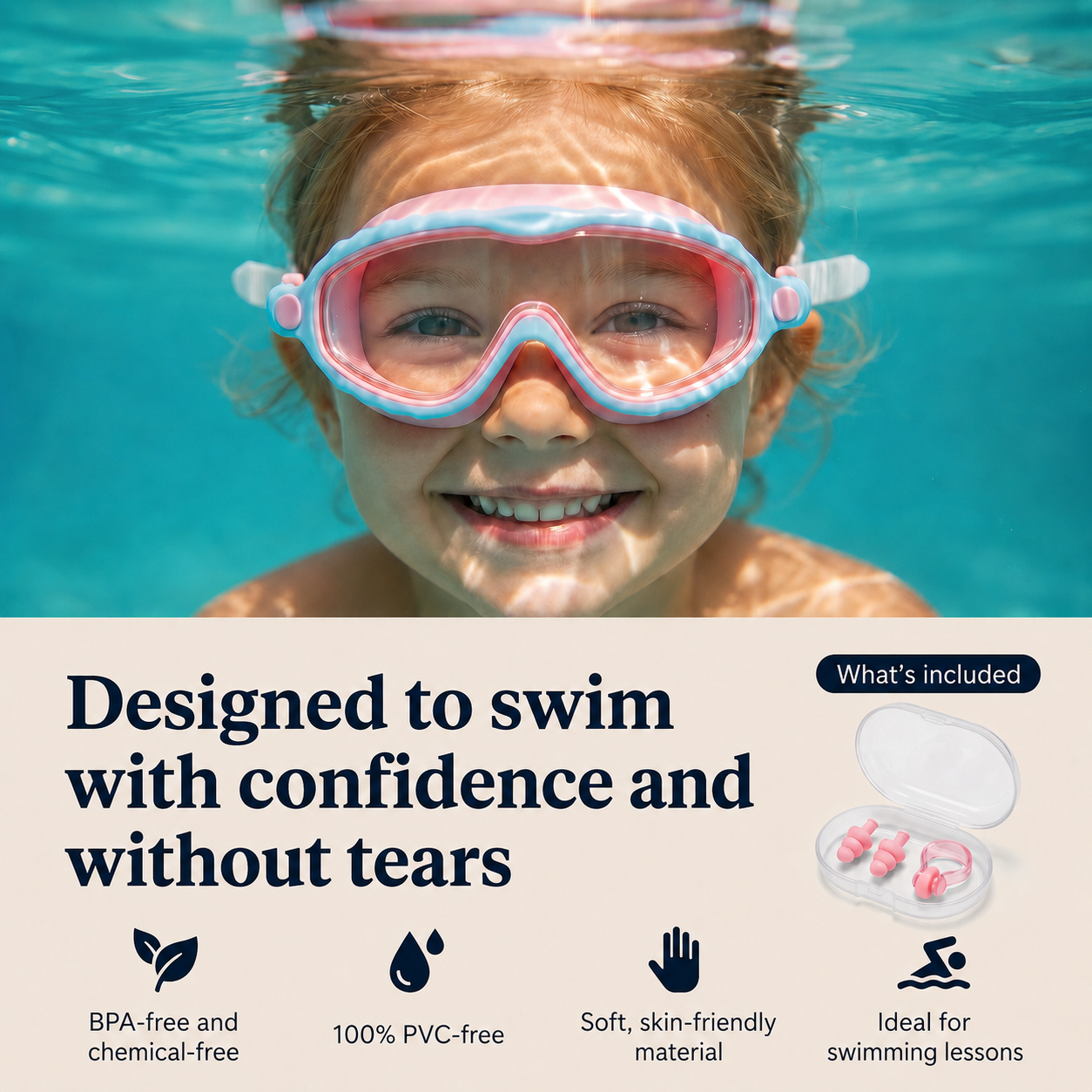 UV-Protective Swimming Goggles
