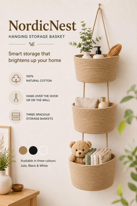 NordicNest – Hanging Storage Basket