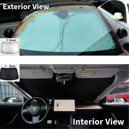 Foldable Car Sunshade with Car Logo
