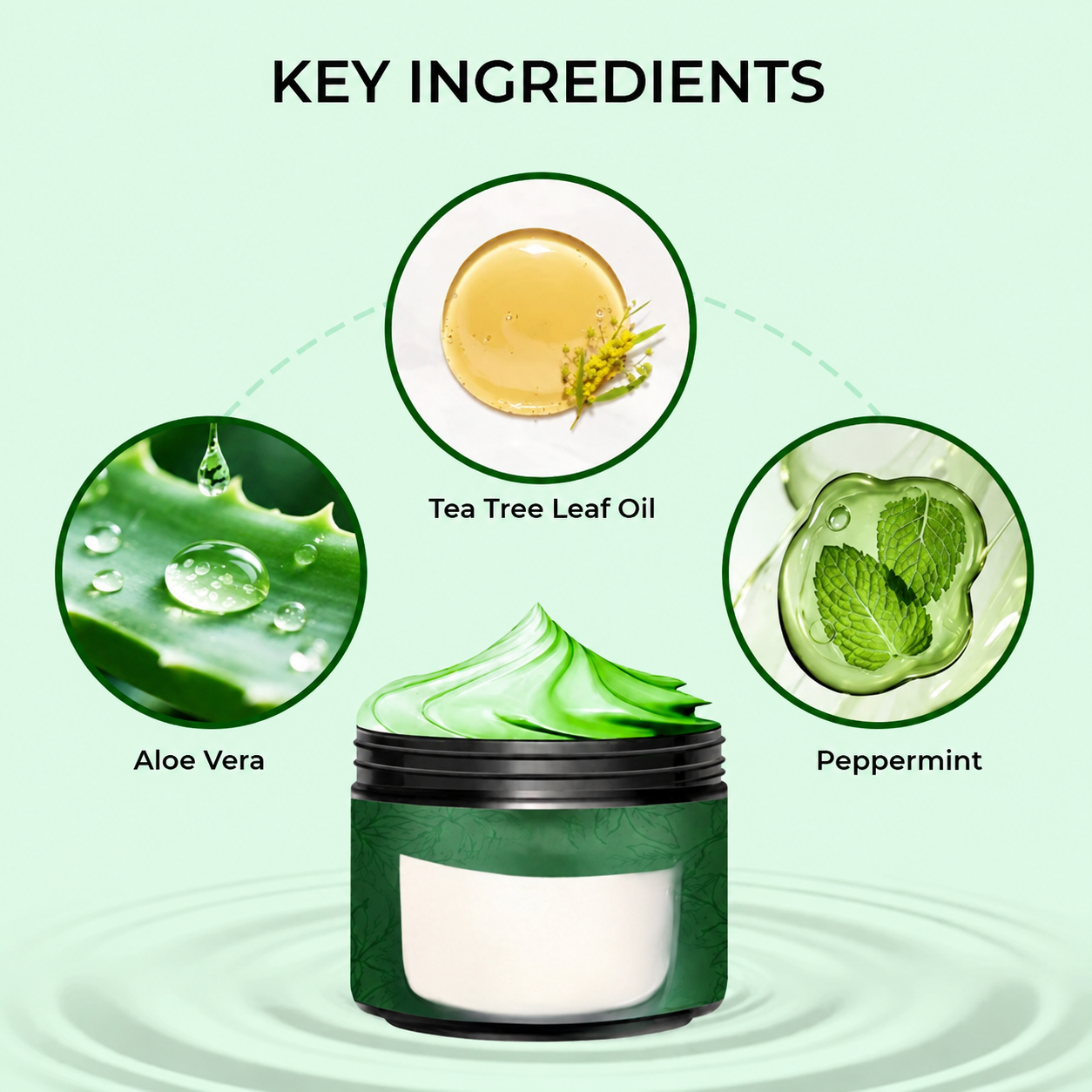 Moisturising Foot Cream with Tea Tree Oil and Aloe Vera
